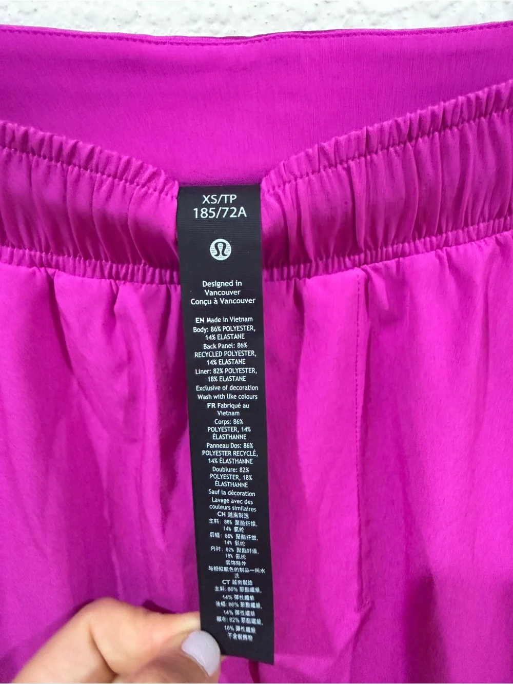 Lululemon Hot Pink High-Rise Running Shorts XS